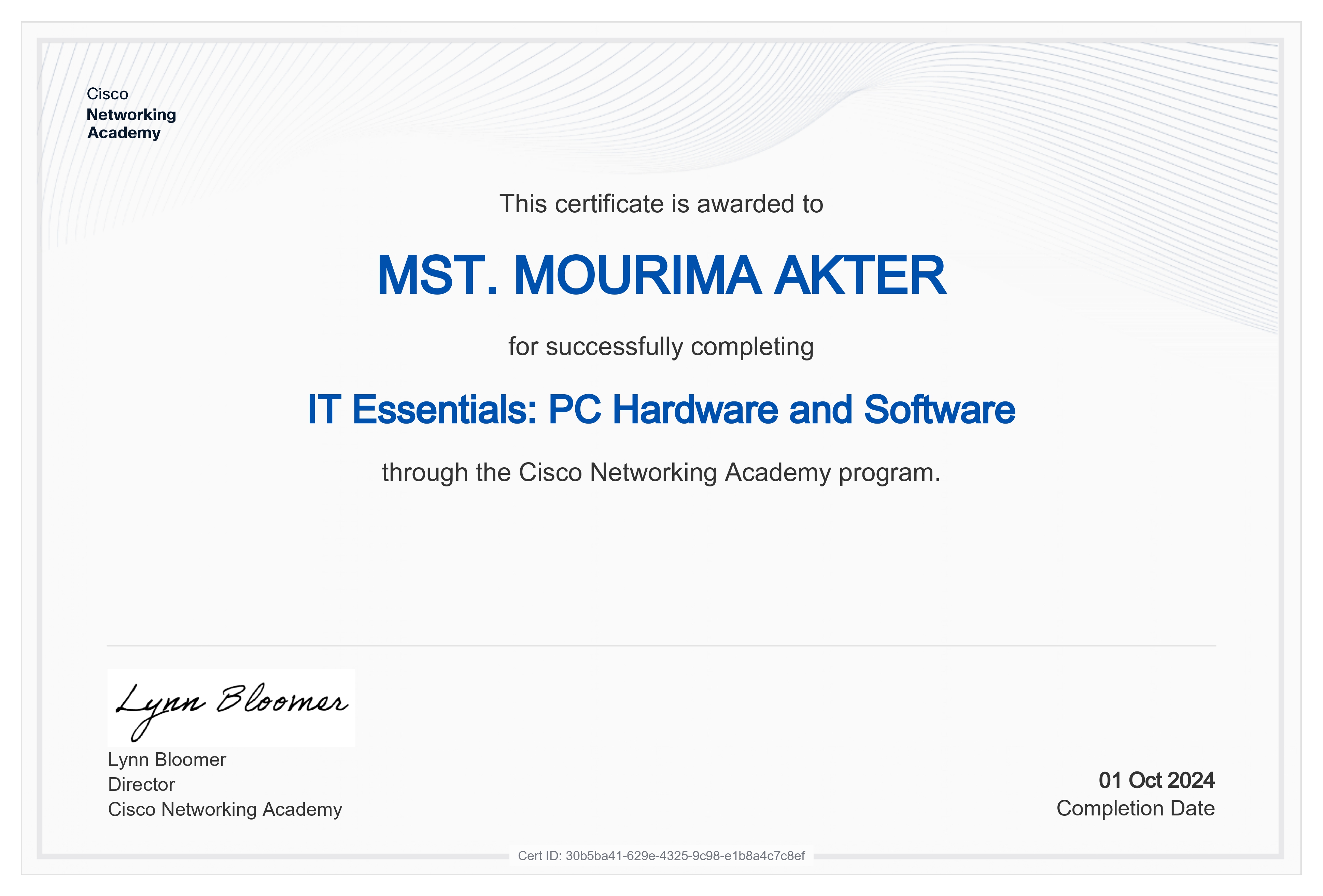 IT Essentials Certificate
